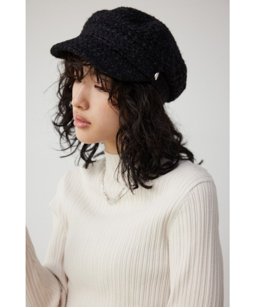 AZUL by moussy（アズールバイマウジー）の「ツイードキャスケット（キャスケット・レディース・アイボリー/ブラック/マルチ・FREE）」の16枚目の写真