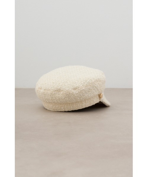 AZUL by moussy（アズールバイマウジー）の「ツイードキャスケット（キャスケット・レディース・アイボリー/ブラック/マルチ・FREE）」の10枚目の写真