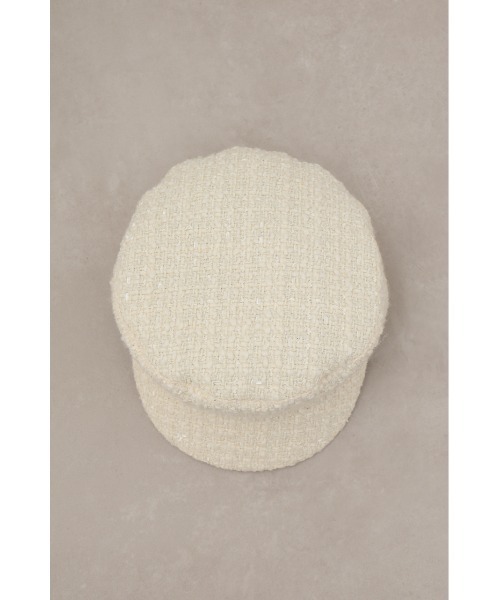 AZUL by moussy（アズールバイマウジー）の「ツイードキャスケット（キャスケット・レディース・アイボリー/ブラック/マルチ・FREE）」の11枚目の写真