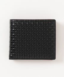 PARKS TOKYO SELECT（パークストウキョウセレクト）の「【Trois Clefs Tokyo】（KMN）イタリアンレザーブロックメッシュ二つ折り財布（財布・メンズ）」
