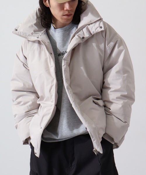 Anefleul 薄手　リバティ　ダウンジャケット　鳥　果物　花 花柄 ダウンジャケット 中綿ブルゾン[品番：KH000015171]｜VIVID