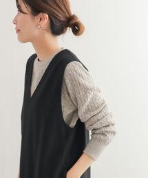 URBAN RESEARCH DOORS | ウール混ケーブルコンパクトニット(ニット/セーター)