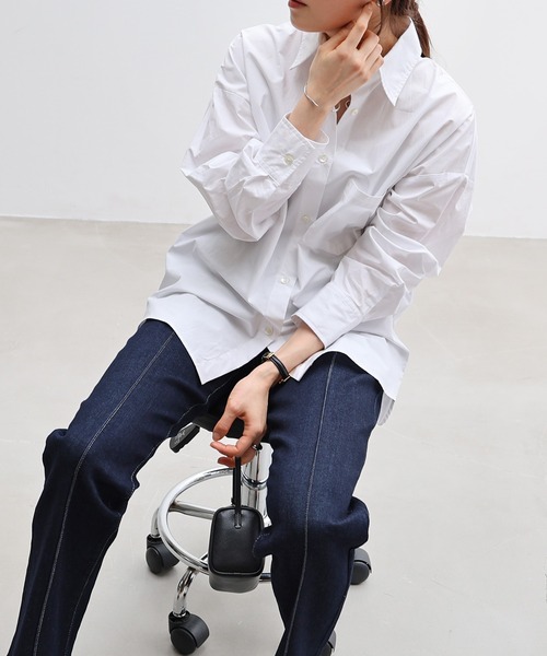 セール】オーバーサイズドロップ長袖シャツ（シャツ/ブラウス