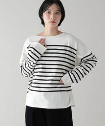 studio CLIP | 《natural by clip》パネルボーダープルオーバー(Tシャツ/カットソー)