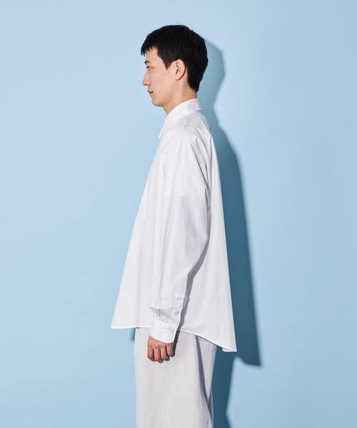 CITEN（シテン）の「＜CITEN＞ツイル スタンダードシャツ（シャツ/ブラウス・メンズ・ライトブルー/ホワイト・M/S/L）」の11枚目の写真