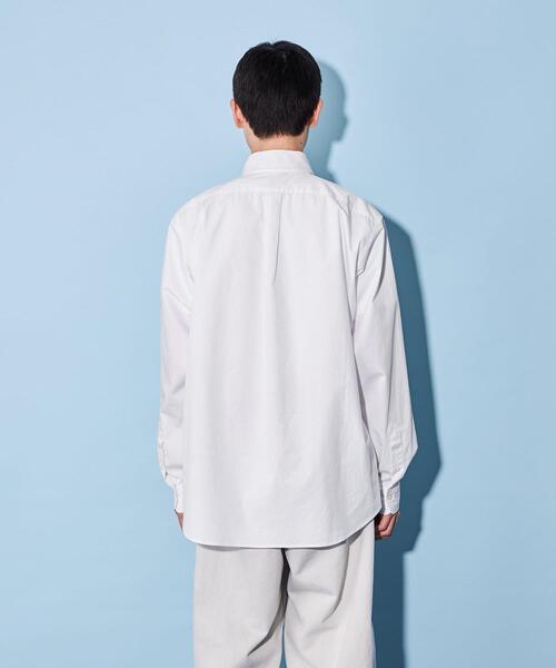 CITEN（シテン）の「＜CITEN＞ツイル スタンダードシャツ（シャツ/ブラウス・メンズ・ライトブルー/ホワイト・M/S/L）」の12枚目の写真