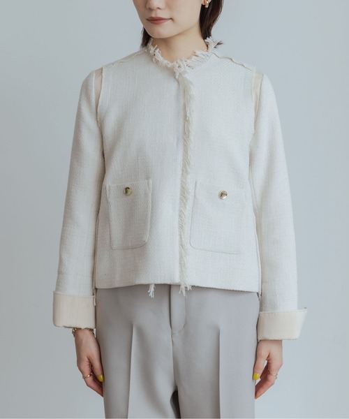 Eimee Law（エイミーロウ）の「ツィードテクニカル ジャケット