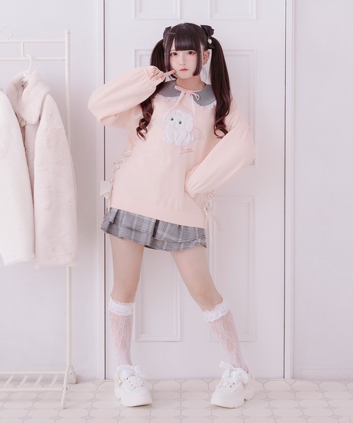 Pal elfy(パルエルフィー)の「ビジュー厚底スニーカー(スニーカー・レディース・ブラック/オフホワイト・MEDIUM/LARGE/SMALL)」の14枚目の写真