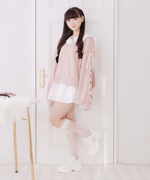 Pal elfy(パルエルフィー)の「ビジュー厚底スニーカー(スニーカー・レディース・ブラック/オフホワイト・MEDIUM/LARGE/SMALL)」の15枚目の写真
