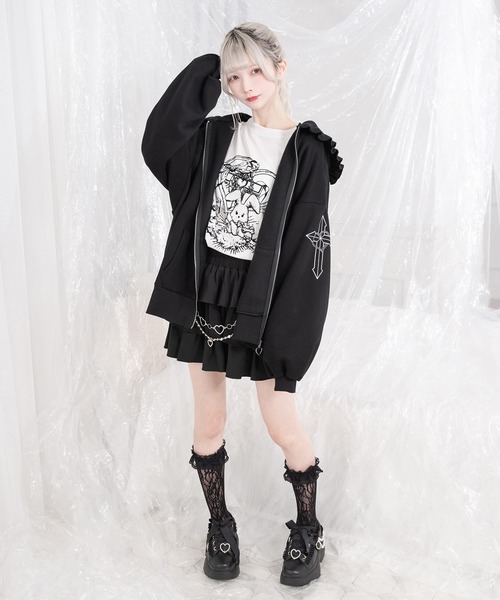 Pal elfy(パルエルフィー)の「ビジュー厚底スニーカー(スニーカー・レディース・ブラック/オフホワイト・MEDIUM/LARGE/SMALL)」の19枚目の写真