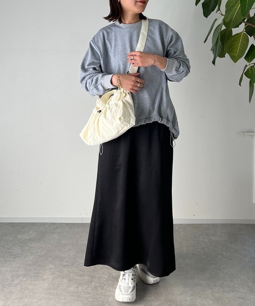 un dix cors（アンディコール）の「ドロストリング2wayショルダー（ショルダーバッグ・レディース・アイボリー/ブラック・FREE）」の12枚目の写真