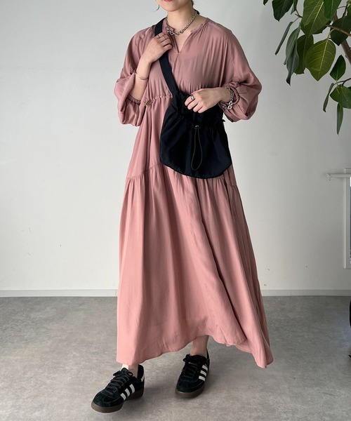 un dix cors（アンディコール）の「ドロストリング2wayショルダー（ショルダーバッグ・レディース・アイボリー/ブラック・FREE）」の14枚目の写真