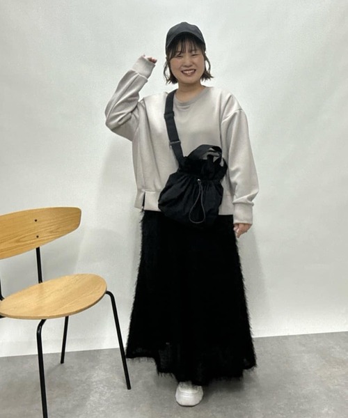 un dix cors（アンディコール）の「ドロストリング2wayショルダー（ショルダーバッグ・レディース・アイボリー/ブラック・FREE）」の19枚目の写真