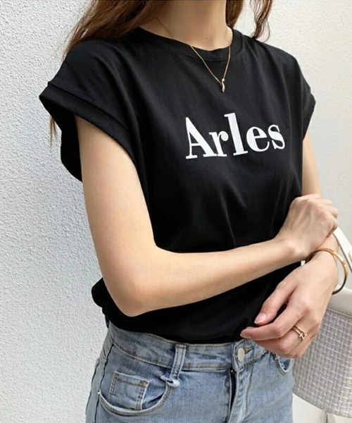 COCOMOMO(ココモモ)の「フレンチスリーブロゴTシャツ(Tシャツ/カットソー・レディース・ブラック/ホワイト/レッド・FREE)」の10枚目の写真