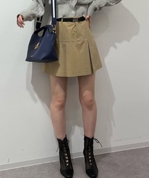 ◇ガチャベルト付きプリーツミニスカート