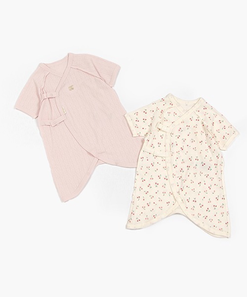 petit main（プティマイン）の「【オーガニック】コンビ肌着（その他・キッズ・ライトブルー/ライトピンク/ライトグリーン/アイボリー・50-70cm）」の4枚目の写真