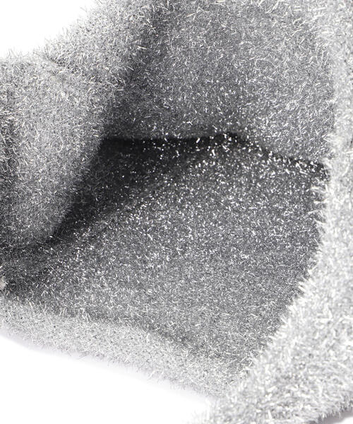 N.（N. Natural Beauty Basic）（エヌエヌナチュラルビューティーベーシック）の「◆ラメニットバッグ（トートバッグ・レディース・ブラック/シルバー・ﾌﾘ-）」の14枚目の写真