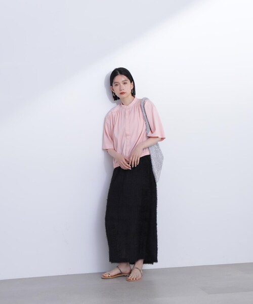 N.（N. Natural Beauty Basic）（エヌエヌナチュラルビューティーベーシック）の「◆ラメニットバッグ（トートバッグ・レディース・ブラック/シルバー・ﾌﾘ-）」の18枚目の写真