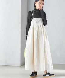 SHIPS | * 〈手洗い可能〉フラワー エンボス キャミ ワンピース 24SS ◇(ワンピース)