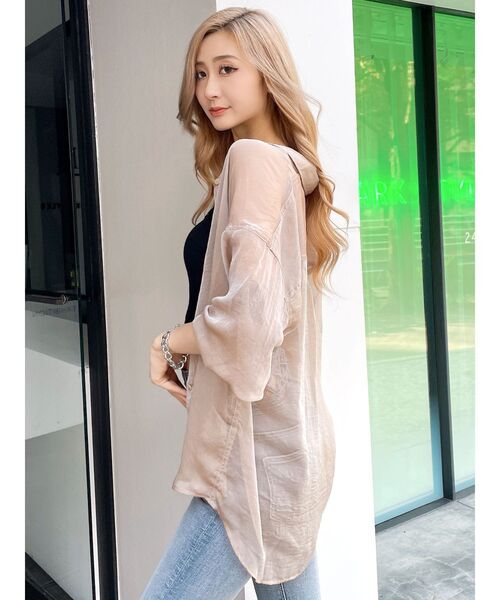 【セール】オーバーシアーシャツ(シャツ/ブラウス)|GYDA(ジェイダ) 【セール】オーバーシアーシャツ(シャツ/ブラウス)|GYDA(ジェイダ)