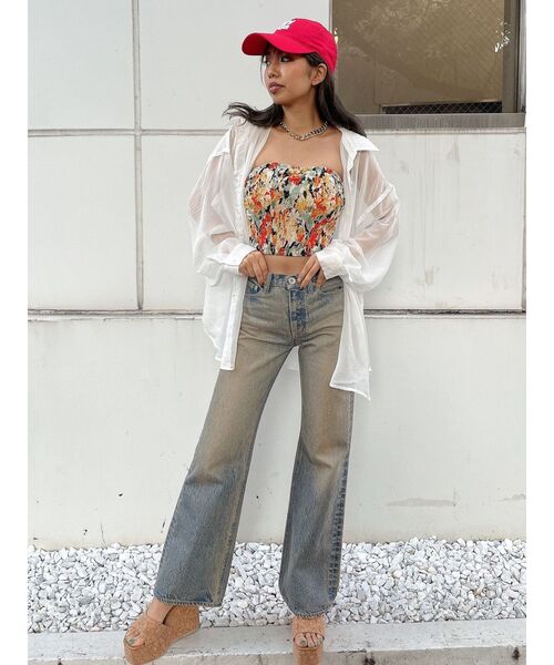 【セール】オーバーシアーシャツ(シャツ/ブラウス)|GYDA(ジェイダ) 【セール】オーバーシアーシャツ(シャツ/ブラウス)|GYDA(ジェイダ)