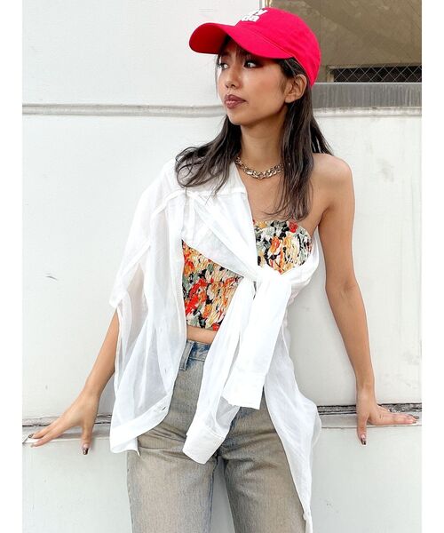 【セール】オーバーシアーシャツ(シャツ/ブラウス)|GYDA(ジェイダ) 【セール】オーバーシアーシャツ(シャツ/ブラウス)|GYDA(ジェイダ)