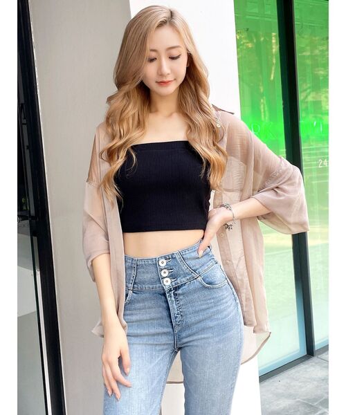 【セール】オーバーシアーシャツ(シャツ/ブラウス)|GYDA(ジェイダ) 【セール】オーバーシアーシャツ(シャツ/ブラウス)|GYDA(ジェイダ)