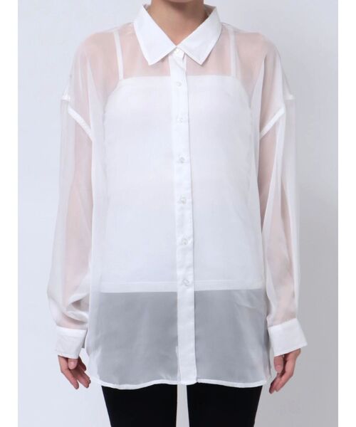 【セール】オーバーシアーシャツ(シャツ/ブラウス)|GYDA(ジェイダ) 【セール】オーバーシアーシャツ(シャツ/ブラウス)|GYDA(ジェイダ)