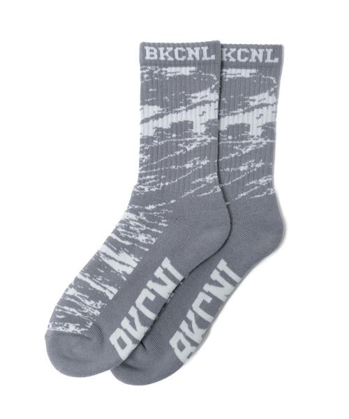 Back Channel（バックチャンネル）の「GHOSTLION CAMO SOCKS（ソックス/靴下・メンズ・グレー/ホワイト/ブラック・ONE SIZE）」の3枚目の写真