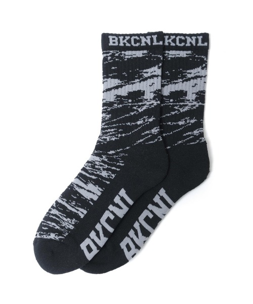 Back Channel（バックチャンネル）の「GHOSTLION CAMO SOCKS（ソックス/靴下・メンズ・グレー/ホワイト/ブラック・ONE SIZE）」の2枚目の写真