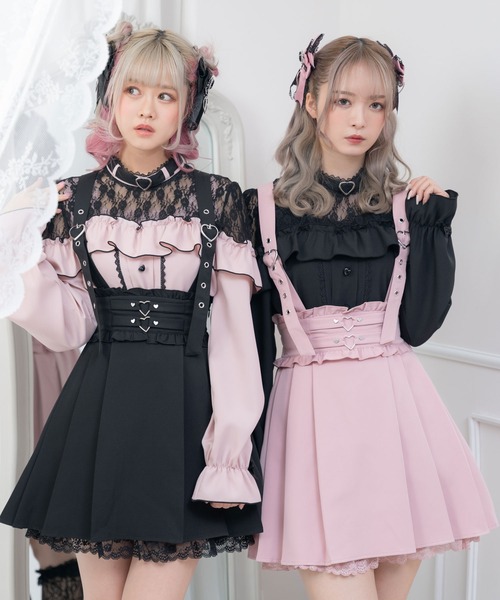 ハートいっぱいデザインスカート（スカート）｜DearMyLove（ディアマイラブ）