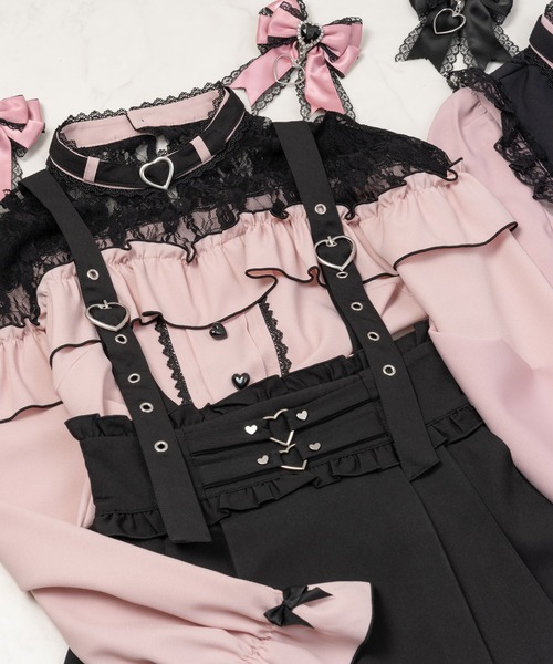 ハートいっぱいデザインスカート（スカート）｜DearMyLove（ディアマイラブ）