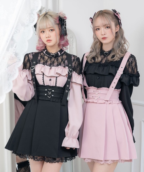 ハートいっぱいデザインスカート（スカート）｜DearMyLove（ディアマイラブ）