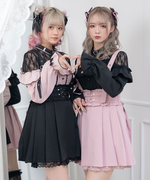 ハートいっぱいデザインスカート（スカート）｜DearMyLove（ディアマイラブ）