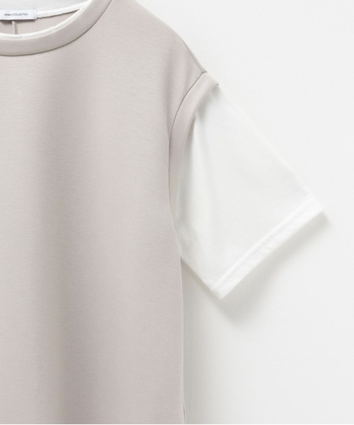 URBAN COLLECTION(アーバンコレクション)の「URBAN COLLECTION エアスムージー フェイクレイヤードベストTシャツ(Tシャツ/カットソー・レディース・チャコールグレー/ブラック/ベージュ・フリー)」の14枚目の写真