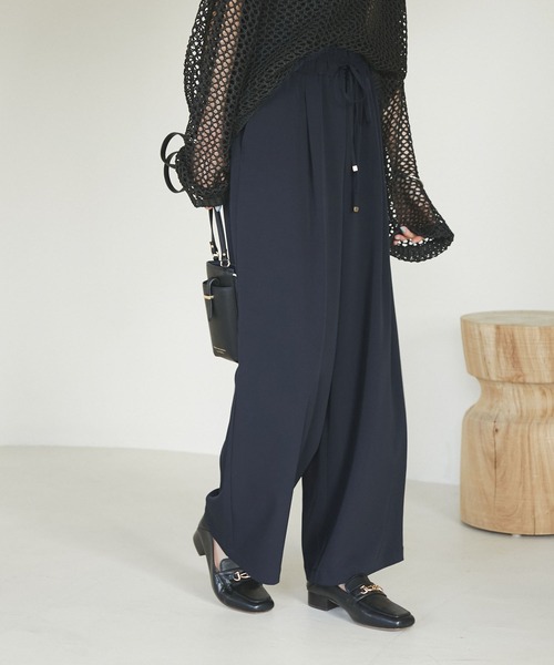 ROPE' PICNIC（ロペピクニック）の「ジョグイージーワイドパンツ（その他パンツ・レディース・ベージュ系その他/ピンク/ネイビー/サックスブルー・38/36/40）」の3枚目の写真