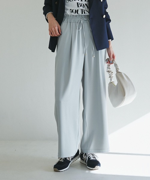 ROPE' PICNIC（ロペピクニック）の「ジョグイージーワイドパンツ（その他パンツ・レディース・ベージュ系その他/ピンク/ネイビー/サックスブルー・38/36/40）」の4枚目の写真