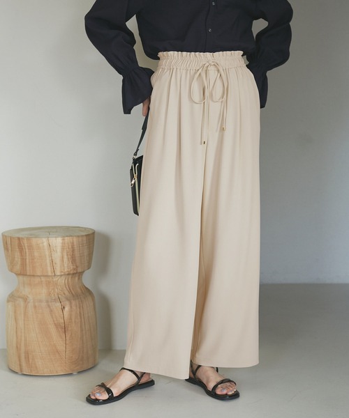 ROPE' PICNIC（ロペピクニック）の「ジョグイージーワイドパンツ（その他パンツ・レディース・ベージュ系その他/ピンク/ネイビー/サックスブルー・38/36/40）」の7枚目の写真