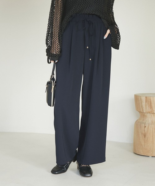 ROPE' PICNIC（ロペピクニック）の「ジョグイージーワイドパンツ（その他パンツ・レディース・ベージュ系その他/ピンク/ネイビー/サックスブルー・38/36/40）」の11枚目の写真