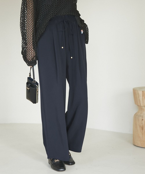 ROPE' PICNIC（ロペピクニック）の「ジョグイージーワイドパンツ（その他パンツ・レディース・ベージュ系その他/ピンク/ネイビー/サックスブルー・38/36/40）」の12枚目の写真