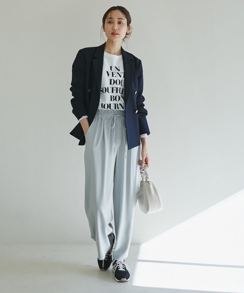 ROPE' PICNIC（ロペピクニック）の「ジョグイージーワイドパンツ（その他パンツ・レディース・ベージュ系その他/ピンク/ネイビー/サックスブルー・38/36/40）」の15枚目の写真