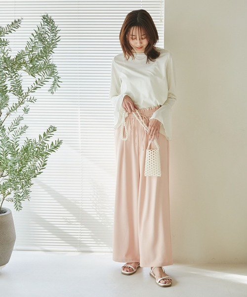 ROPE' PICNIC（ロペピクニック）の「ジョグイージーワイドパンツ（その他パンツ・レディース・ベージュ系その他/ピンク/ネイビー/サックスブルー・38/36/40）」の20枚目の写真