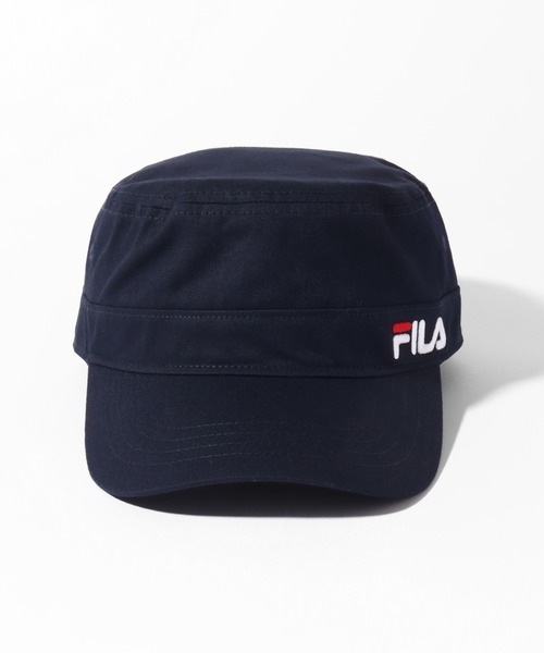 FILA（フィラ）の「【FILA/フィラ】オーガニックコットンツイル ワークキャップ（キャップ・メンズ・ベージュ/ネイビー/ブラック・FREE）」の9枚目の写真