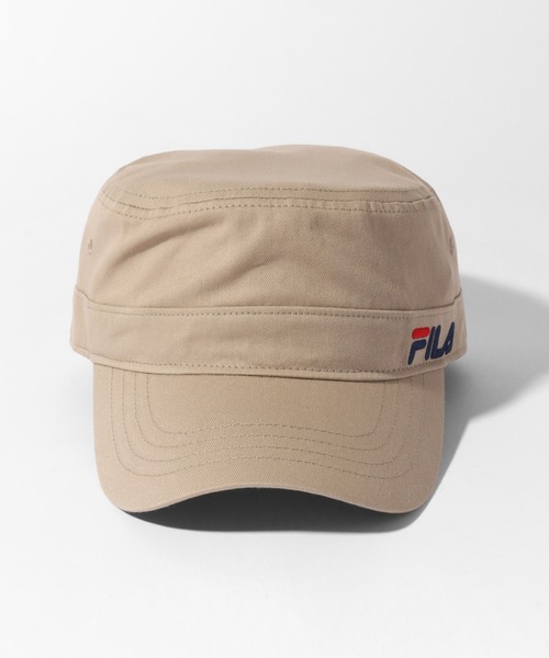 FILA（フィラ）の「【FILA/フィラ】オーガニックコットンツイル ワークキャップ（キャップ・メンズ・ベージュ/ネイビー/ブラック・FREE）」の10枚目の写真