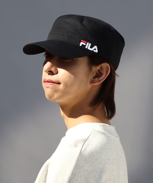 FILA（フィラ）の「【FILA/フィラ】オーガニックコットンツイル ワークキャップ（キャップ・メンズ・ベージュ/ネイビー/ブラック・FREE）」の15枚目の写真