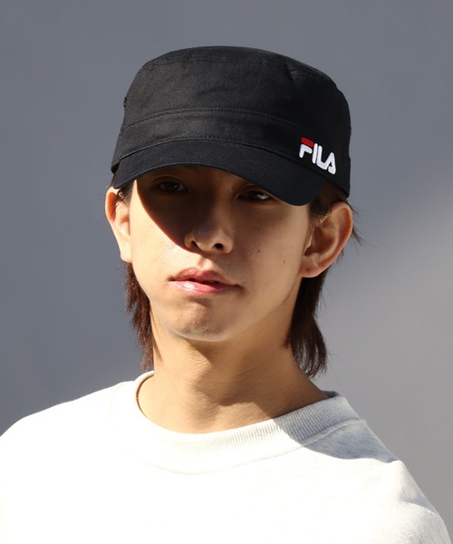 FILA（フィラ）の「【FILA/フィラ】オーガニックコットンツイル ワークキャップ（キャップ・メンズ・ベージュ/ネイビー/ブラック・FREE）」の14枚目の写真