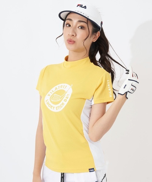 FILA GOLF(フィラゴルフ )の「【FILA GOLF/フィラゴルフ】レディースモックネックシャツ ゴルフ(シャツ/ブラウス・レディース・イエロー・LARGE/MEDIUM)」の6枚目の写真