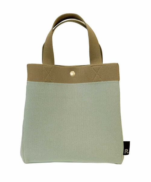 ROOTOTE(ルートート)の「ルートート / 洗えるニットミニトート SN.スクエア.ルフル-A(トートバッグ・レディース・ベージュ/ブラック/セージグリーン・FREE)」の4枚目の写真