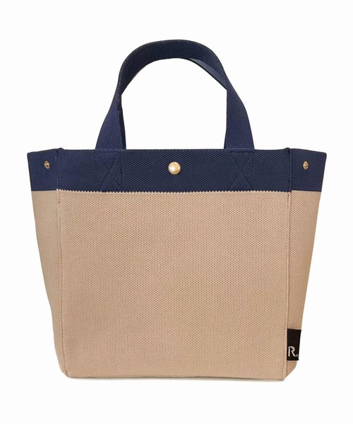 ROOTOTE(ルートート)の「ルートート / 洗えるニットミニトート SN.スクエア.ルフル-A(トートバッグ・レディース・ベージュ/ブラック/セージグリーン・FREE)」の5枚目の写真