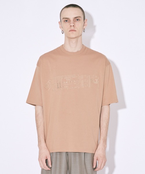 tシャツ ビューティフルピープル beautiful people GIZA COTTON JERSEY EMBROIDERY T-SHIRT レディ beautiful people tシャツ ビューティフルピープル GIZA COTTON